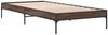 vidaXL Bettgestell Braun Eichen-Optik 100x200 cm Holzwerkstoff Metall 845030 Bild 3