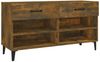 vidaXL Schuhschrank Räuchereiche 102x35x55 cm Holzwerkstoff 817570 Bild 2