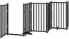 vidaXL 12-tlg. Hundetor mit Tür Faltbar Schwarz 600 cm Pappelholz 3155713 Bild 4