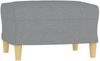 vidaXL 3-Sitzer-Sofa mit Hocker Hellgrau 180 cm Stoff 3201192 Bild 5