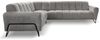 Beautysofa Ecksofa mit Metallbeine in schwarzer VOLARE L, mit höchstem Sitzkomfort, ohne Schlaffunktion Bild 2