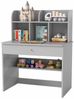 COSTWAY Kindertisch, Kinderschreibtisch, Holz, mit Ablagefach, 80 x 48 x 102 cm Bild 4