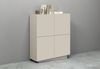 OTTO home Highboard VELA, Höhe 120 cm, Design mit schrägen Türen, 8 Fächer, Made in Italy (1 St), Made in Italy, Maße-B/T/H: 100x35x120,hohes Sideboard,Anrichte,Kommode Bild 4