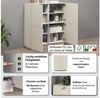 OTTO home Highboard VELA, Höhe 120 cm, Design mit schrägen Türen, 8 Fächer, Made in Italy (1 St), Made in Italy, Maße-B/T/H: 100x35x120,hohes Sideboard,Anrichte,Kommode Bild 3