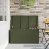 vidaXL Gartenlagerkissenbox Stahl 100 x 50,5 x 50 cm 220 Olive Grün 874563 Bild 4