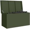 vidaXL Gartenlagerkissenbox Stahl 100 x 50,5 x 50 cm 220 Olive Grün 874563 Bild 3