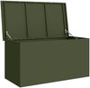 vidaXL Gartenlagerkissenbox Stahl 100 x 50,5 x 50 cm 220 Olive Grün 874563 Bild 5