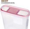 Vorratsdosen mit Deckel 4,5 Liter ( 2er Pack / Altrose ), Luftdicht Schüttdose BPA frei, Vorratsbehälter Set - Frischhaltedosen Klappdeckel Bild 4