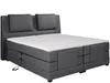 Vente-unique - CASTEL Bett Stoff Grau - B 183 cm x H 125 cm x L 218 cm Bild 5