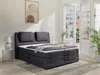 Vente-unique - CASTEL Bett Stoff Grau - B 183 cm x H 125 cm x L 218 cm Bild 2