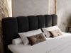 GRAINGOLD Cloud Boxspringbett 140x200, Bett mit Bettkasten, Velour-Stoff, mit Kopfteil, Schwarz Bild 4