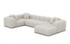 Sofa Dreams Sofa Formentera U Form, 6-Sitzer Couch Ottomane - Ausrichtung wählbar versch. Stoffbezüge Bild 2