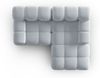 Micadoni Modulares Ecksofa Bellis 3-Sitzer Rechts Samt Bluvel Hellblau Bild 5