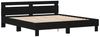 vidaXL Bettrahmen Schwarz Eichen-Optik 200 x 200 cm Holzwerkstoff 3333935 Bild 4