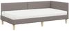 vidaXL Eckbettgestell mit Matratze Sonstiges 2 pcs Taupe Stoff 3393730 Bild 4