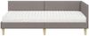 vidaXL Eckbettgestell mit Matratze Sonstiges 2 pcs Taupe Stoff 3393730 Bild 5