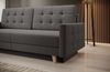 Selsey ‘Verat’ Schlafsofa mit Stauraum und Easy-Clean Veloursbezug, Dunkelgrau Bild 3