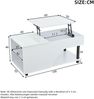 Merax Höhenverstellbarer Wohnzimmer-Couchtisch, Beistelltisch mit verstecktem Stauraum, Durchbrochener kaffetisch, Hochglänzender LED-Sofatisch, Teetisch mit seitlicher Ablage, Weiß Bild 4