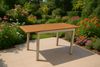 TPFGarden Gartentisch CANTERBURY (Balkon-Ausziehtisch - Gartentisch silbergrau, Hochwertiger Balkontisch - Alu und Akazie - FSC®-zertifiziert), Outdoor Esstisch - Terrassentisch - Maße (BxHxT): 70 x 75 x 80/120 cm Bild 3