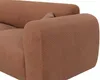 Vente-unique - POGNI Sofa SamtStoff Rot - B 165 cm x H 73 cm x L 280 cm Bild 5