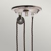 Hängeleuchte, Deckenlampe, Stahl Nickel, D 37 cm Bild 4
