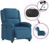 vidaXL Relaxsessel Elektrisch Blau Samt 3204288 Bild 5