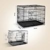 belviona Transportkäfig klappbar mit Bodenwanne, sicherer Hunde- und Katzenkäfig 61 x 44 x 51 cm Bild 5