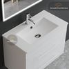 Alpenberger Badmöbel-Set Waschbecken mit Unterschrank - Waschbeckenunterschrank mit Schubladen, (Badezimmerschrank - Weiß, Schrank Badschrank - 70 cm), Gäste WC & Badezimmer Set - Waschtisch mit Nano Bild 3