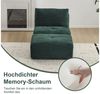 Leawin Sofa Gemütlicher Lounge Sessel mit Hocker, Cordstoff, ohne Montage, Mit Schaumstoff gepolstert, bequem für Wohn- & Schlafzimmer Bild 2