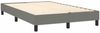vidaXL Polsterbett mit Matratze und LED-Beleuchtung Dunkelgrau 120x200 cm Bild 5