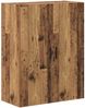 Highboard, BuffetSchrank, Büroschrank Wandmontiert Altholz 69,5 x 34 x 180 cm Holzwerkstoff Bild 5