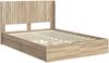 vidaXL Bettgestell mit Stauraum und Kopfteil Sonoma-Eiche 150x200 cm 3414015 Bild 4