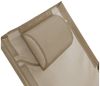 SVITA Gartenstuhl TOMRA, 2er Set, mit Kopfkissen, Armlehnen, Fußhocker, Taupe/Sandfarben Bild 4