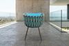 KAWOLA Gartenstuhl LUSHA Outdoor grau Rope türkis mit Kissen 78 x 63 x 62 cm Bild 4