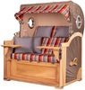 Strandkorb Komplettset - bene living - Königssee Teak Bullauge - PE grau - Modell 584 - inkl. Liftersystem Bild 3