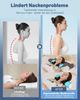 Nackenstš¹tzkissen Kopfkissen, 2 in 1 Kissen mit Nackenrolle, Ergonomisches Memory Foam Kissenbezug besteht aus 18% Elasthan und 82% Nylon Bild 5