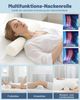 Nackenstš¹tzkissen Kopfkissen, 2 in 1 Kissen mit Nackenrolle, Ergonomisches Memory Foam Kissenbezug besteht aus 18% Elasthan und 82% Nylon Bild 3