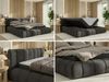 Boxspringbett NUBEA mit 2x Bettkasten & Multipocket-Kern, inkl. Topper Visco, Doppelbett mit Stauraum, 160 x 200 cm, massives Ehebett - H3 - Dunkelgrau Velvet Bild 2