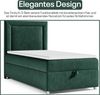 Best For Home Trinity K3 Einzelbett: Boxspringbett mit Bonnell-Federkern, Matratze und Stauraum Bild 4