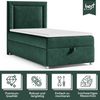 Best For Home Trinity K3 Einzelbett: Boxspringbett mit Bonnell-Federkern, Matratze und Stauraum Bild 3