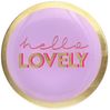 Giftcompany Schmuckkassette Glasteller Hallo Lovely Lila (10cm) Bild 4