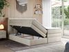 Boxspringbett mit Doppelmatratze - ALVIN-KING Beige 120x200 cm Velours Hart (H4) Bild 2
