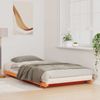 vidaXL Bettrahmen Wachsbraun 100 x 220 cm Massives Kiefernholz 873129 Bild 3