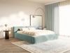 Selsey 'Tilves Slim'Polsterbett 140x200 mit Bettkasten und Lattenrost, Velours, salbeigrün Bild 3