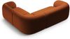 Micadoni Ecksofa Kate 4-Sitzer Rechts Samt Terrakotta Bild 3