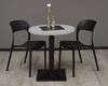 Bistrotisch rund Elanur 70 cm schwarz matt/kreidegrau matt lack 14590 Bild 2