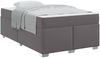 vidaXL Bettrahmen mit Matratze Grau 120 x 190 cm Stoff 3399232 Bild 2