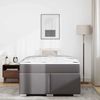 vidaXL Bettrahmen mit Matratze Grau 120 x 190 cm Stoff 3399232 Bild 3