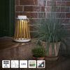 LED Solar-Laterne ,Catania', Holz und Metall, Dämmerungssensor, warmweiß, 28cm Bild 3