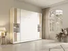 Vente-unique - RAPILI Bett Holz, Platte Weiß - B 51,2 cm239,2 cm x H 225,2 cm x L 279 cm Bild 2